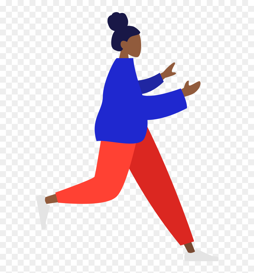 Person - Running Illustration Png, Transparent Png - person leaning png