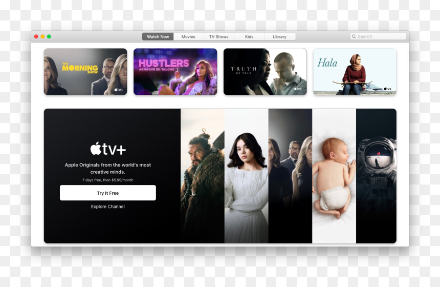 Apple Tv"s Watch Now Screen - Website, HD Png Download - apple tv icon png