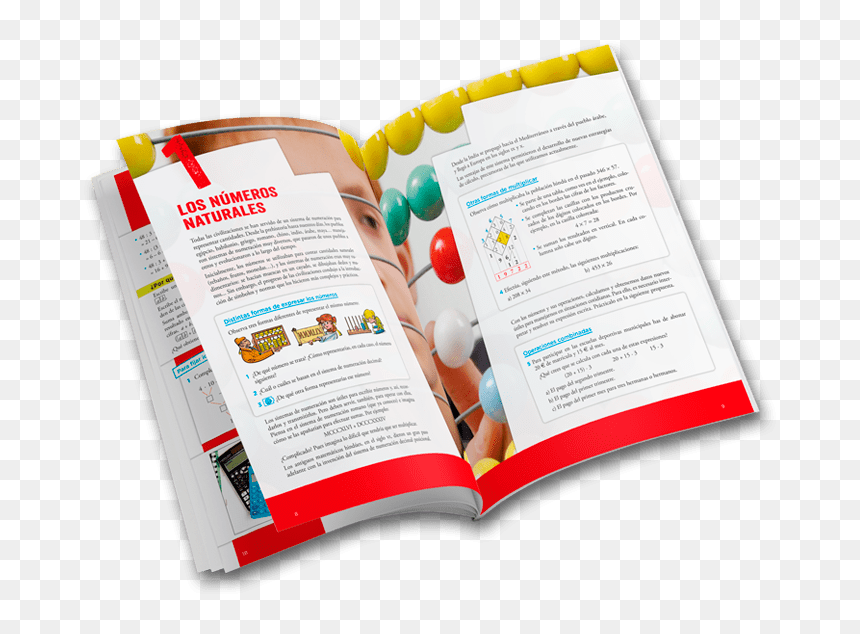 Libro Abierto De Matemáticas - Brochure, HD Png Download - libro abierto png