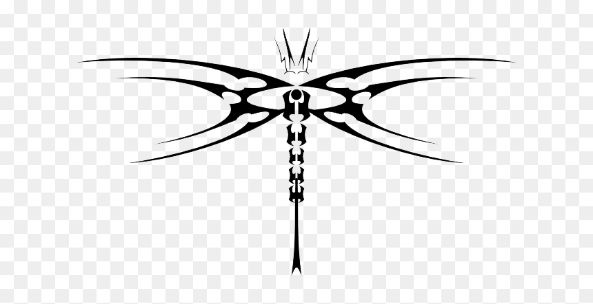 Dragonfly Tattoos Transparent - Tribal Dragonfly Tattoos Meaning, HD Png Download - dragon fly png