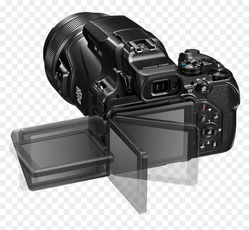 Nikon Coolpix P1000 Pantalla Abatible - Nikon P1000 Screen, HD Png Download - camara fotografica png