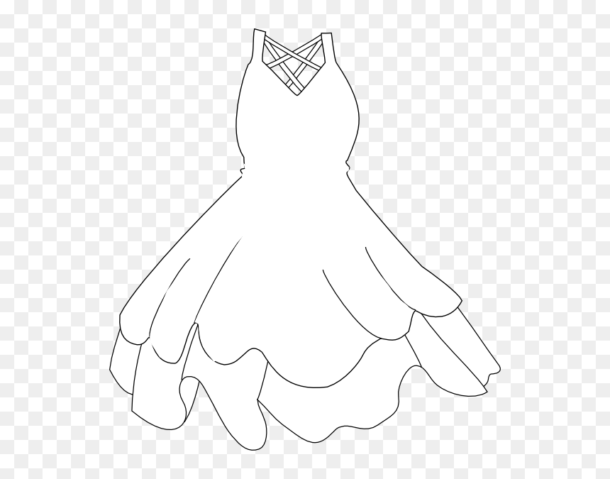 White Dress Clipart , Png Download - White Dress Clip Art, Transparent Png - dress clipart png