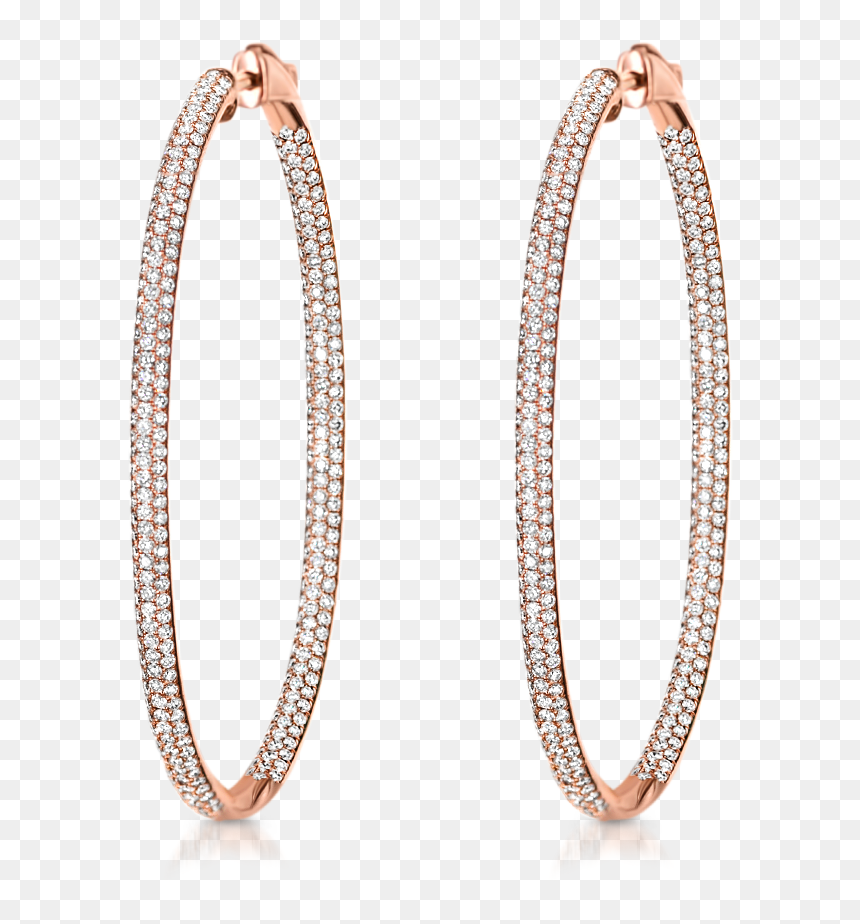 Earrings, HD Png Download - hoop earring png