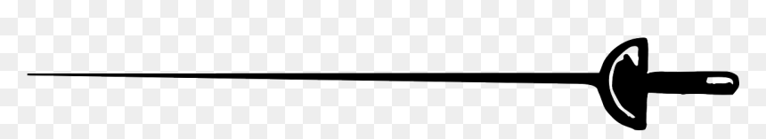 Fencing Foil Sword Logo, HD Png Download - rapier png