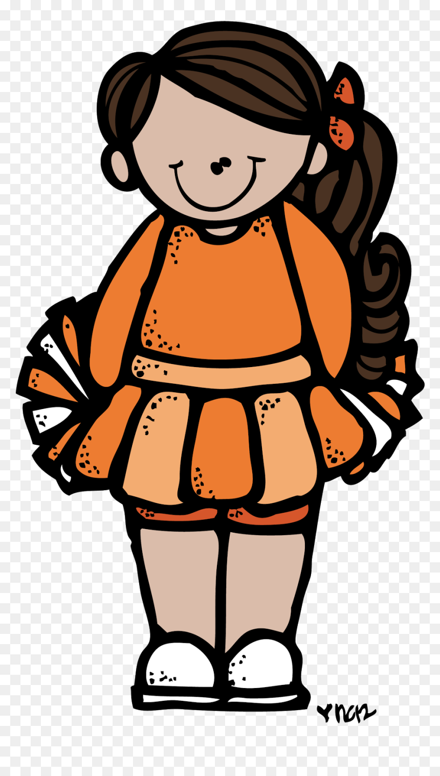 Christmas Football And Cheerleaders Clipart Graphic - Melonheadz Clipart Cheerleader, HD Png Download - cheerleaders png