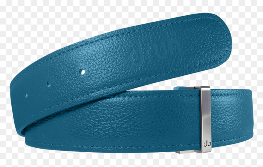 Aqua Full Grain Textured Leather Belt - Belt, HD Png Download - leather strap png