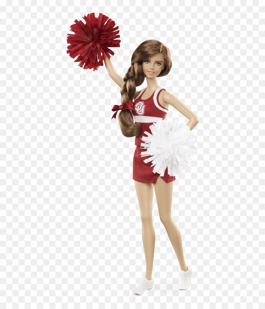 Barbie-cheerleader - Barbie University Of Oklahoma, HD Png Download - cheerleaders png