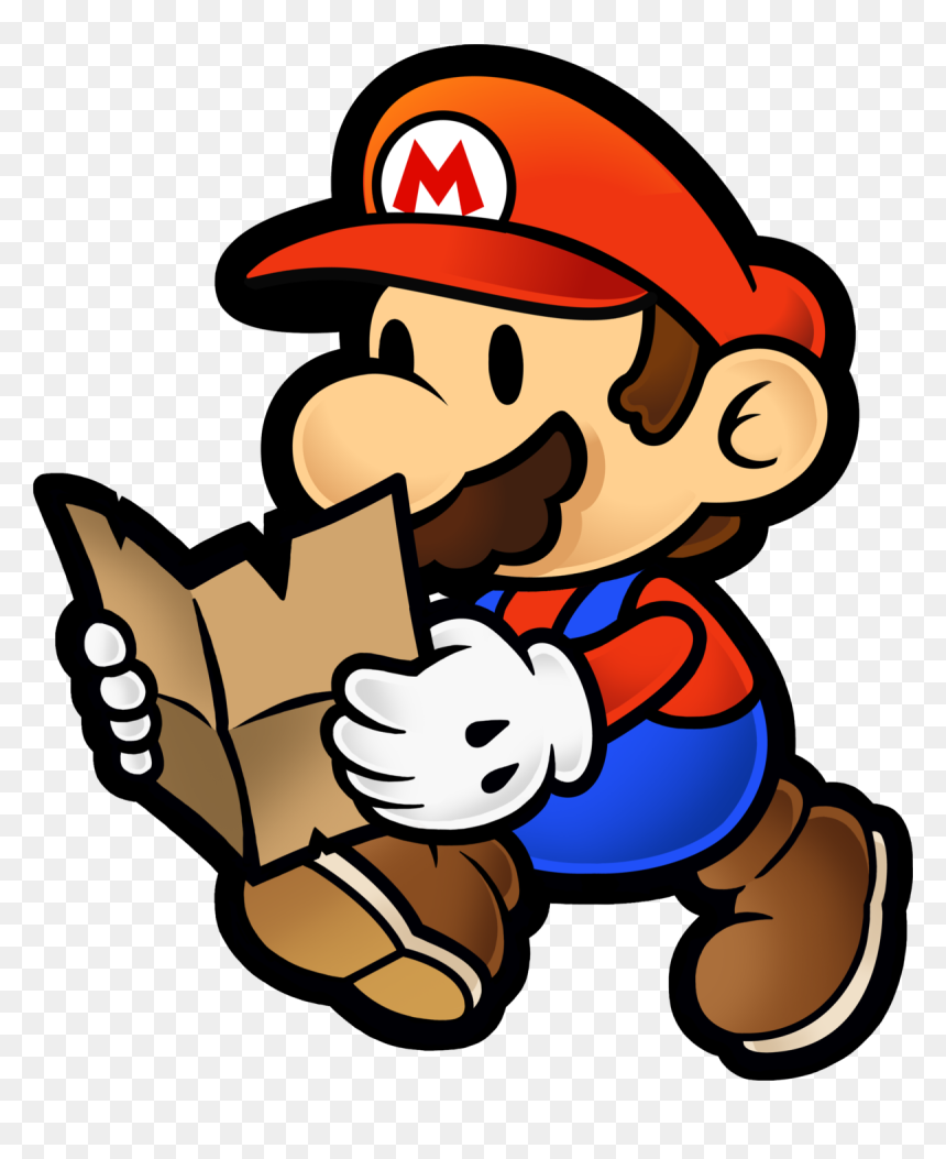 Paper Mario The Thousand Year Door Mario, HD Png Download - pirate map png