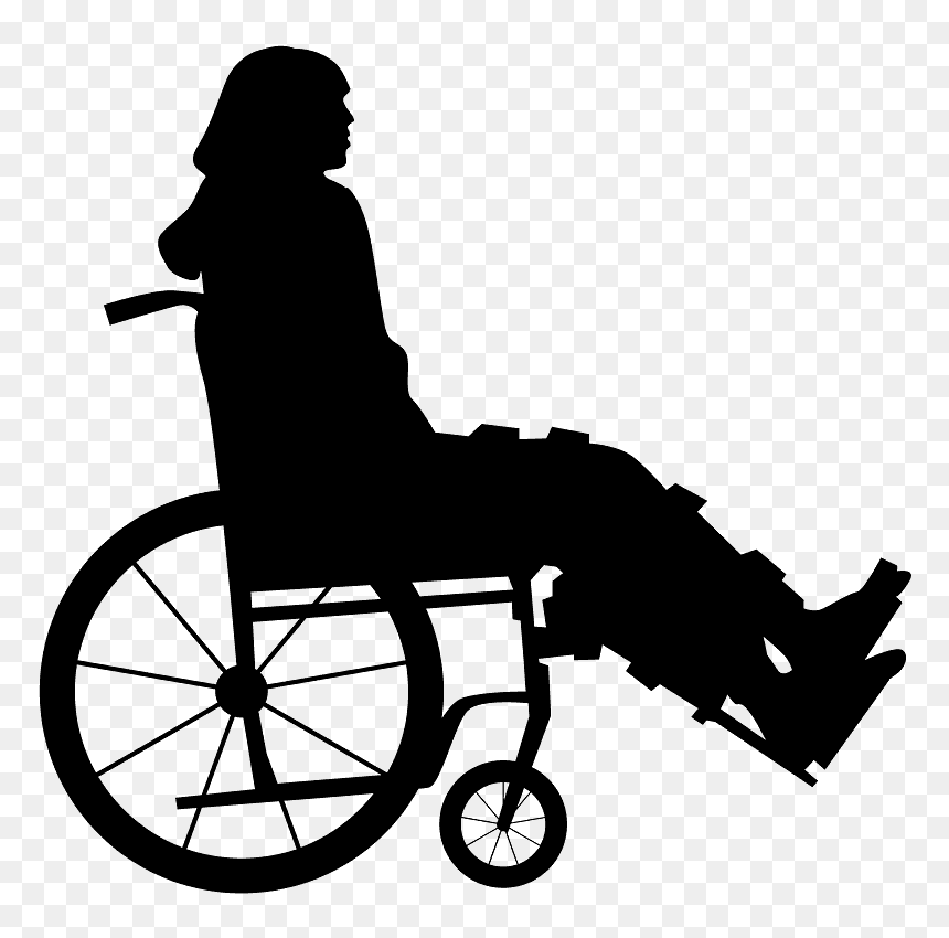 Transparent Wheelchair Clip Art - Person In A Wheelchair Clipart Png, Png Download - silla png