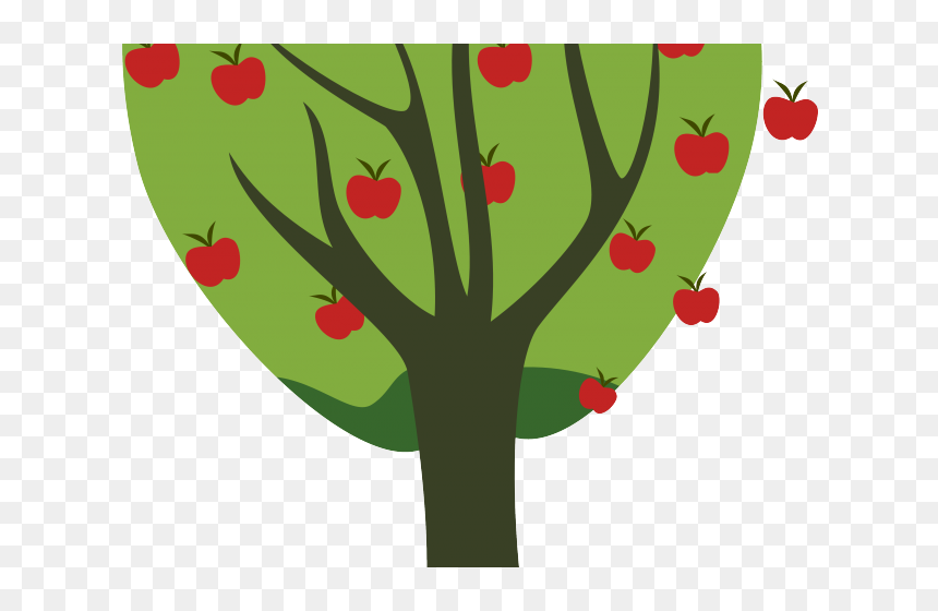 Drawn Apple Vector - Transparent Transparent Background Apple Tree, HD Png Download - apple vector png