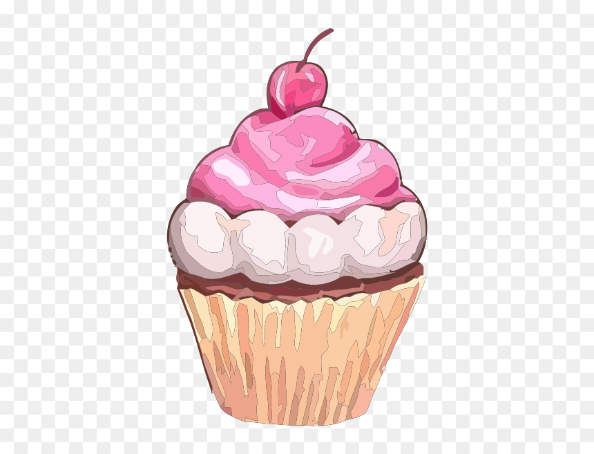 Cupcake Clip Art, HD Png Download - pink cupcake png