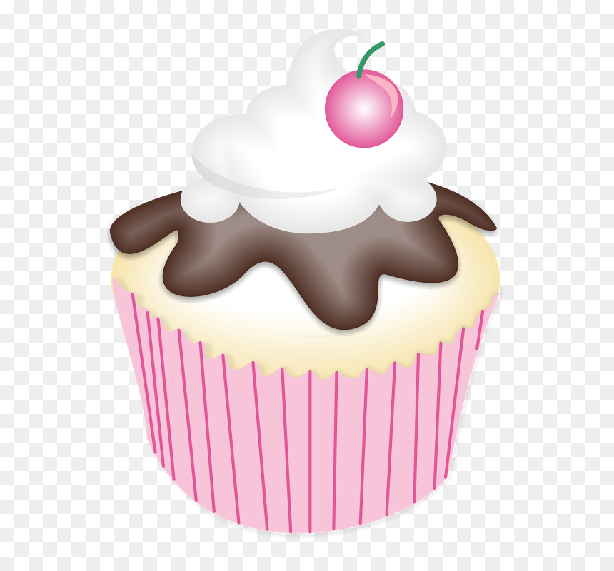 Cupcake, HD Png Download - pink cupcake png