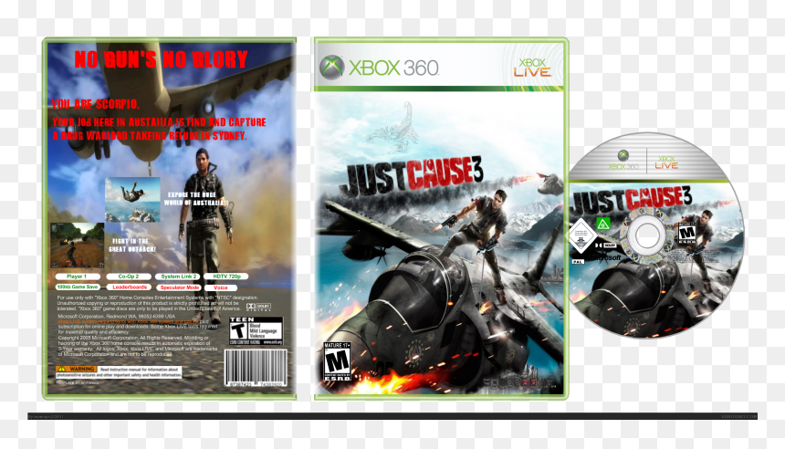 Just Cause 3 Box Cover - Just Cause 2, HD Png Download - just cause 3 logo png