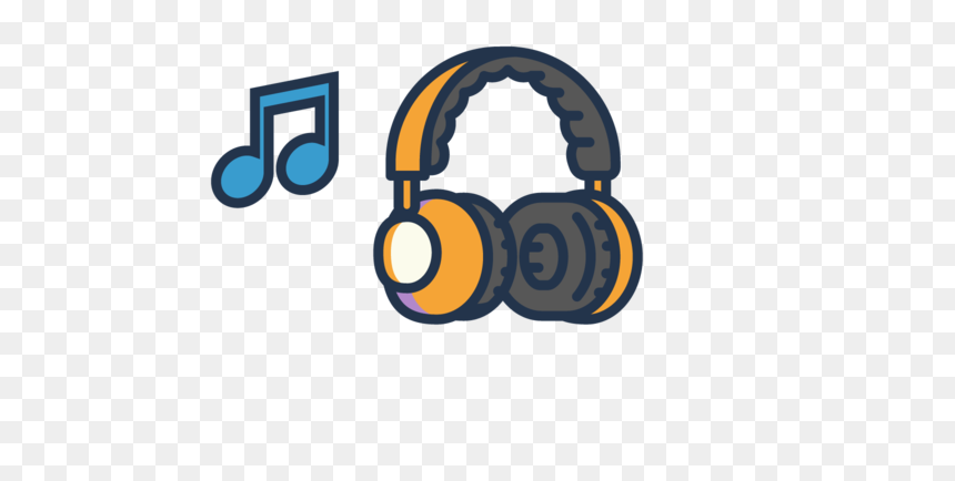 Headphones Clipart Cute, Headphones Cute Transparent - Portable Network Graphics, HD Png Download - head phones png