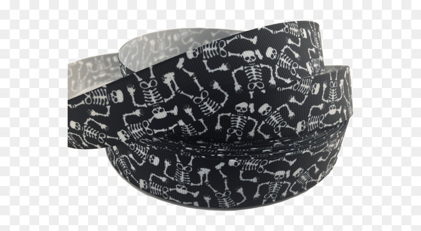 Ribbons [tag] Skelton Printed Ribbons, 1″ Grosgrain, - Belt, HD Png Download - skelton png