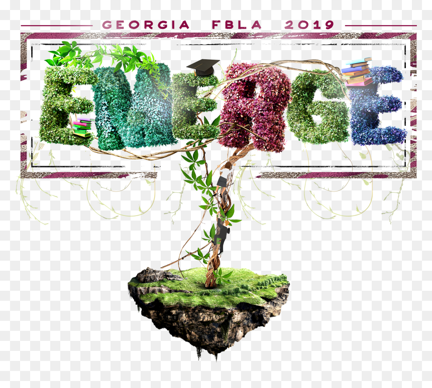 Ga Fbla Theme 2018-2019 - Georgia Fbla Emerge Logo, HD Png Download - fbla logo png