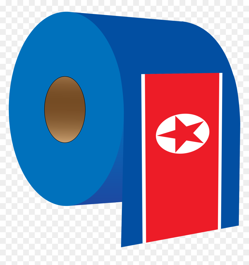 North Korea"s Own Toilet Toll Clip Arts - North Korea Flag Toilet Paper, HD Png Download - north korea png