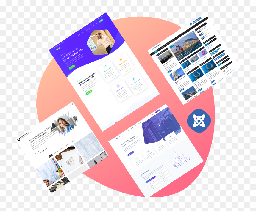 Joomla Templates - Brochure, HD Png Download - joomla logo png