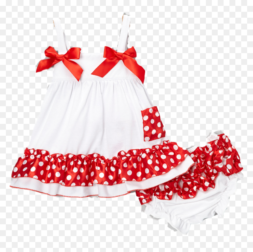 Whimsical Dress Bow Clipart Clip Library Red And White - Vestidos Paera Niñas, HD Png Download - dress clipart png