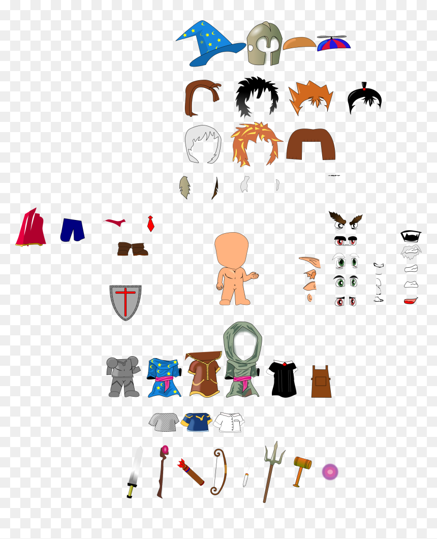 Dress Up Clipart Png - Dress Up Doll Svg, Transparent Png - dress clipart png