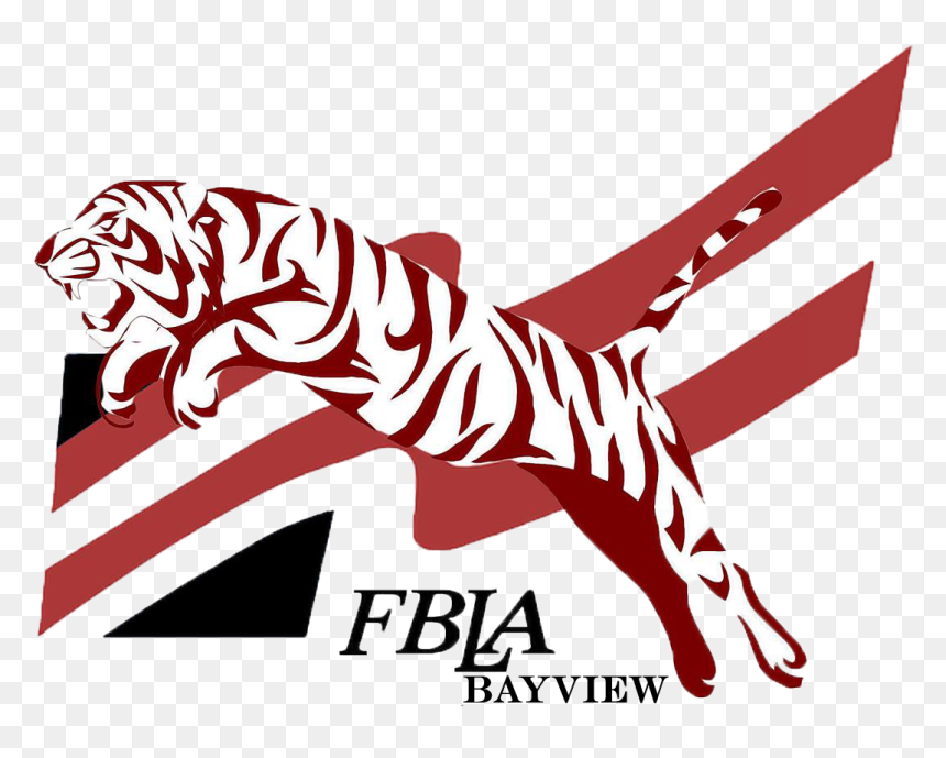 Tiger Sticker Black And White, HD Png Download - fbla logo png