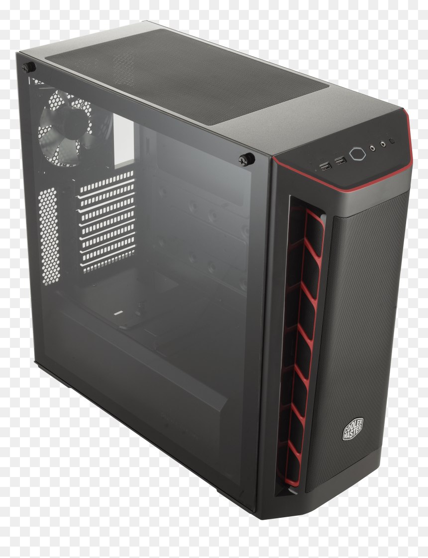 Gabinete Cooler Master Masterbox Mb511 Red, HD Png Download - computer .png