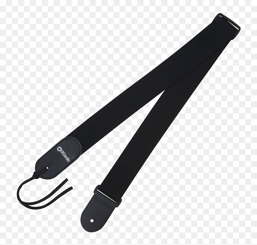 Elastic With Leather Ends - Elastic Guitar Strap, HD Png Download - strap png