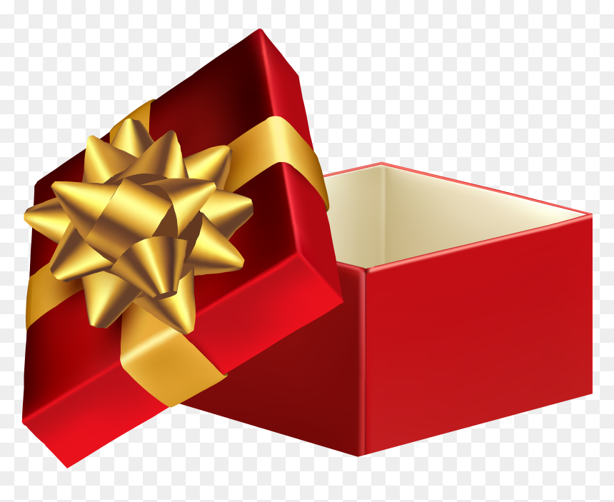 Christmas Present Box Png, Transparent Png - christmas present clipart png