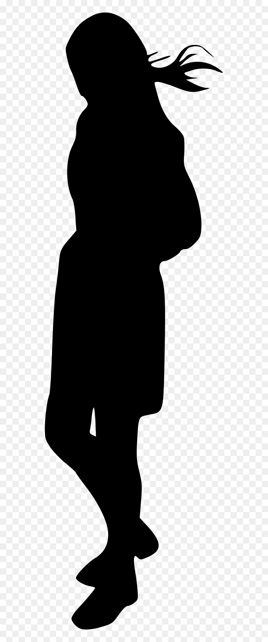 Silhouette Of A Koala, HD Png Download - women silhouettes png