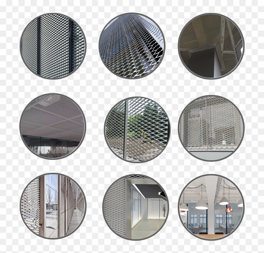 Walkways Metal Grating Mild Steel Aluminum Expandedbar - Mesh, HD Png Download - metal mesh png