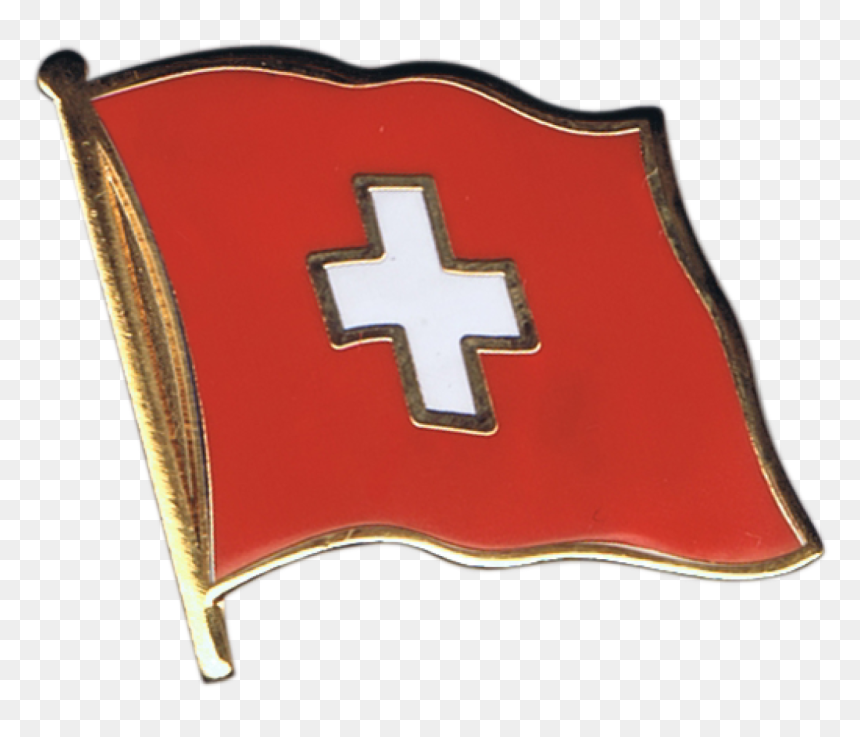 Switzerland Flag Pin, Badge - Draw A Simple Mexican Flag, HD Png Download - switzerland flag png