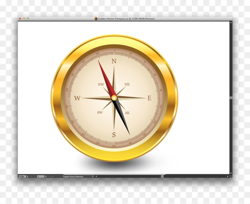 Wall Clock, HD Png Download - compass vector png