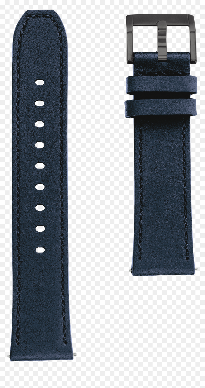 42mm Movado Connect - Premium 20 Black, Short 65 + 105 Mm / Gold, HD Png Download - leather strap png