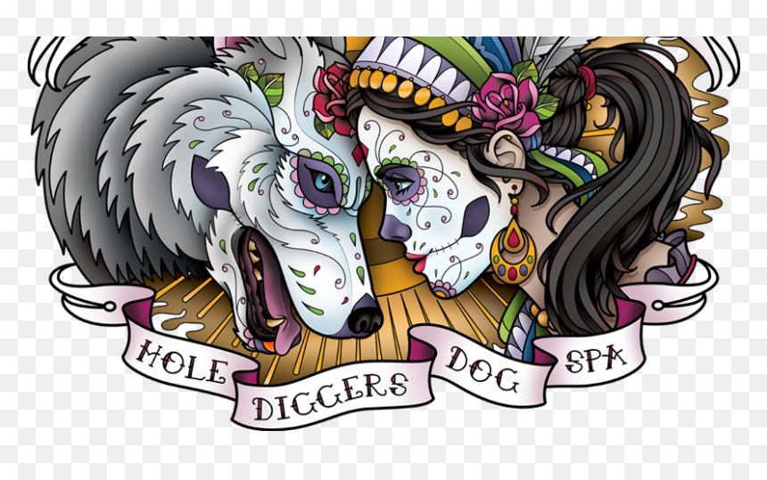 Gypsy And Chiwawa , Png Download - Dia De Los Muertos Wolf, Transparent Png - gypsy png