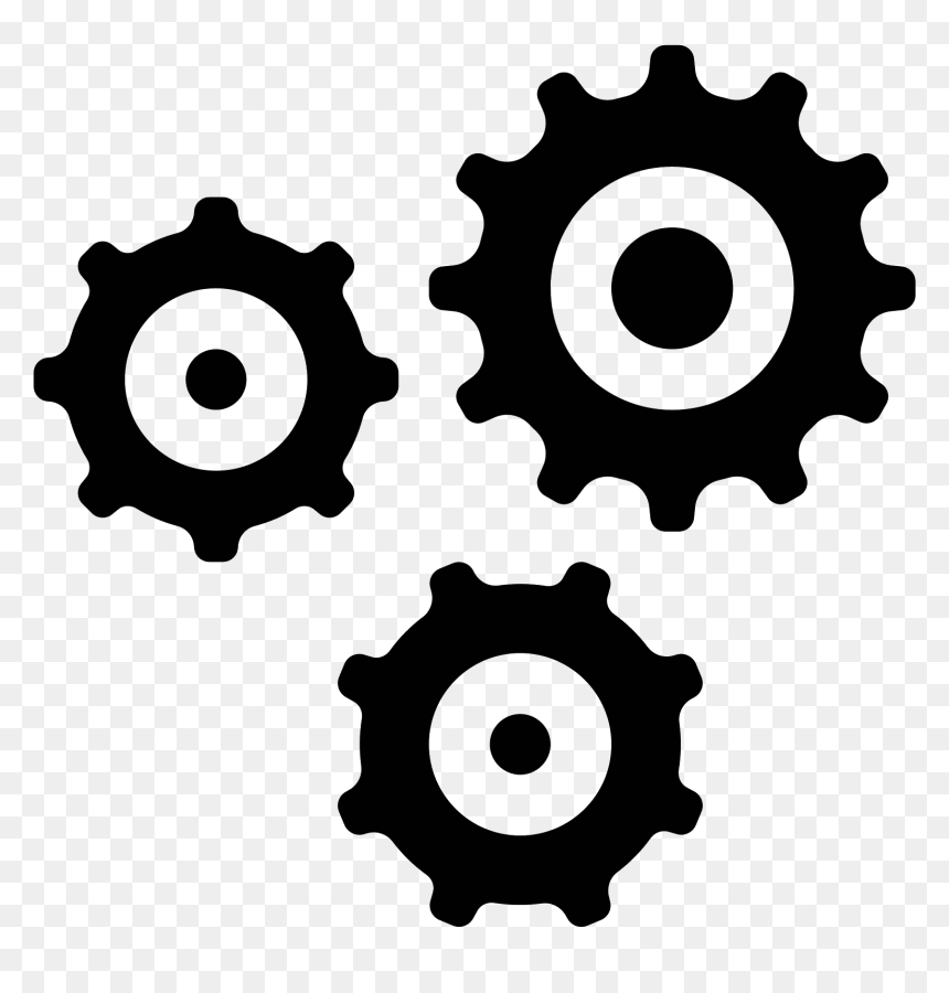 This Icon Has Three Gears In A Triangular Shape That - Work Team Icon Png, Transparent Png - electro png