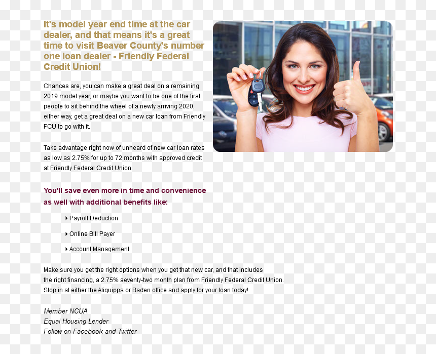 It"s Model Year End Time At The Car ﷯dealer, And That - Girl, HD Png Download - equal housing lender png