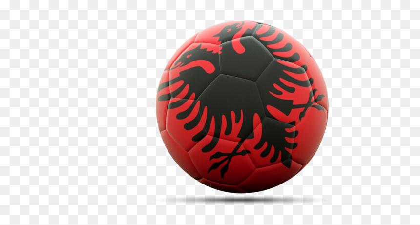Albania Flag Png Ball, Transparent Png - soccer ball icon png