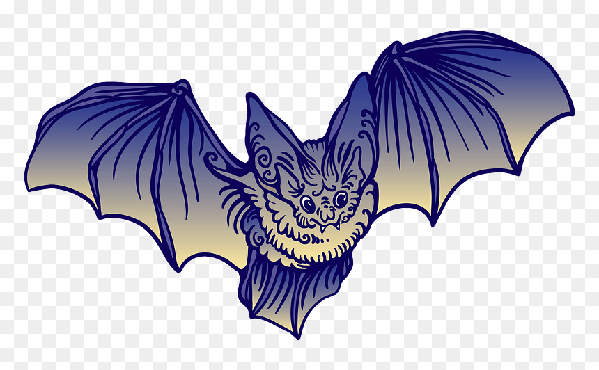 Bat Clipart - Illustration, HD Png Download - bat wing png