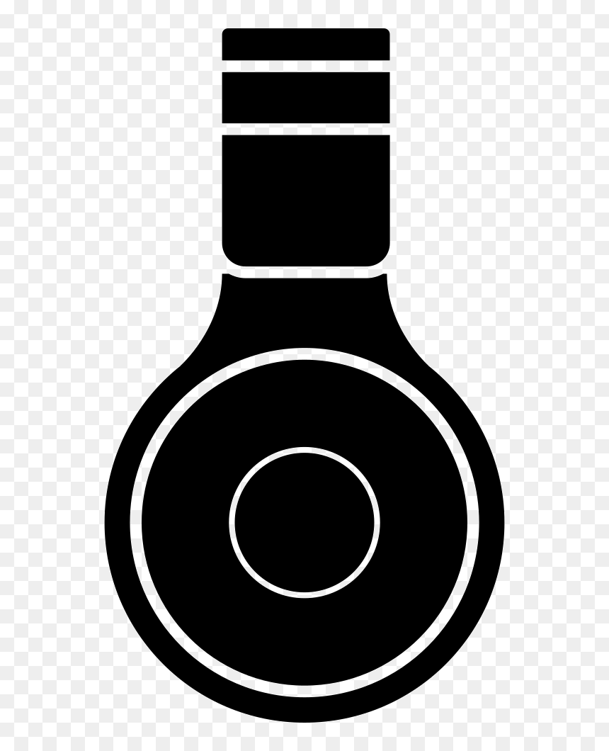 Headphones Clipart Svg - Circle, HD Png Download - headphone icon png
