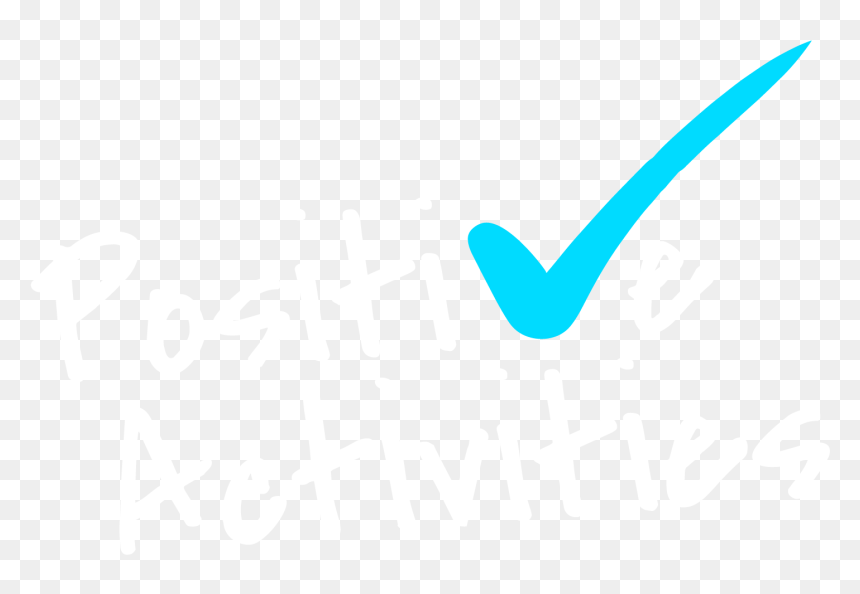 Positive Activities - Calligraphy, HD Png Download - blue checkmark png