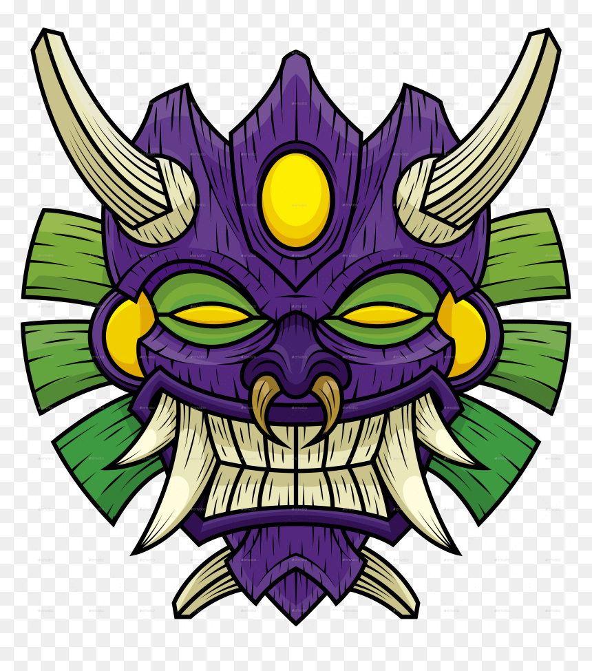 Cartoon Tiki, HD Png Download - tiki mask png