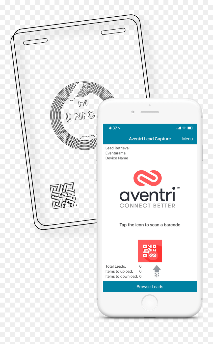 Aventri Bcard Lead Retrieval Captuer, HD Png Download - mobile menu icon png