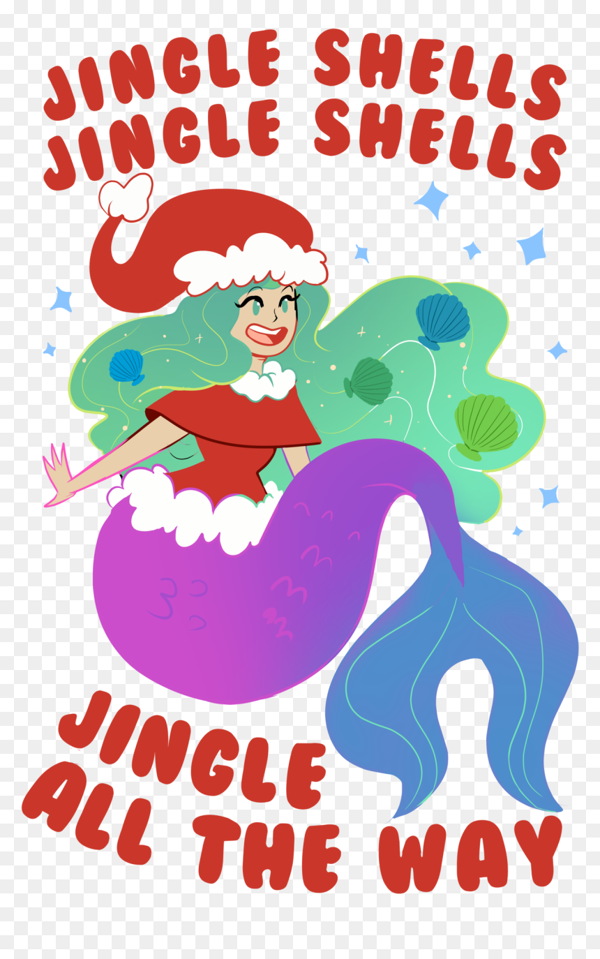 I’d Say I Draw Some Pretty Cute Mermaids - Cartoon, HD Png Download - cute mermaid png