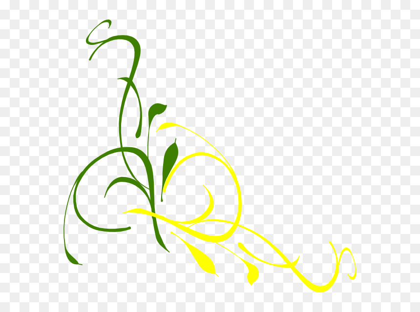 Curly Branch Svg Clip Arts - Transparent Border Png For Wedding Invitation, Png Download - curly arrow png