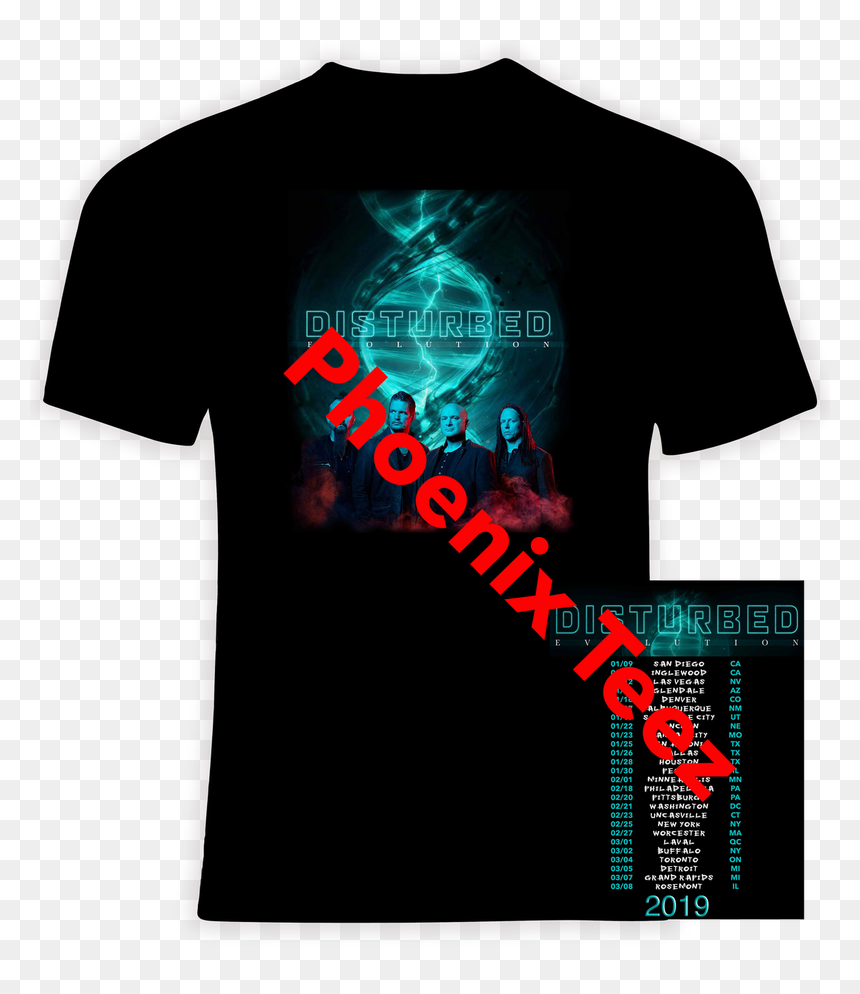 Active Shirt, HD Png Download - disturbed png