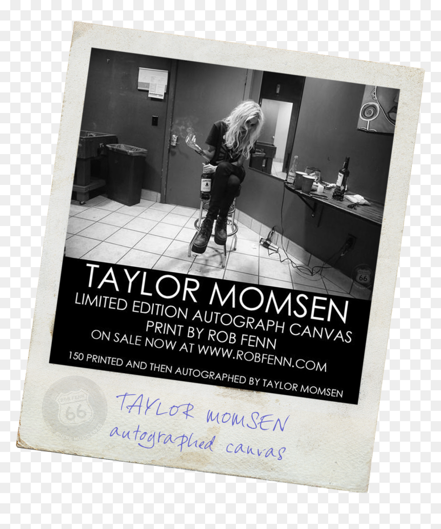 Taylor Momsen Autograph Canvas - Poster, HD Png Download - taylor momsen png