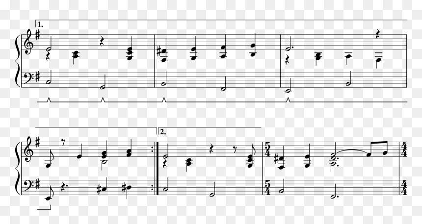 Voltasegment-2png - Sheet Music, Transparent Png - music lines png
