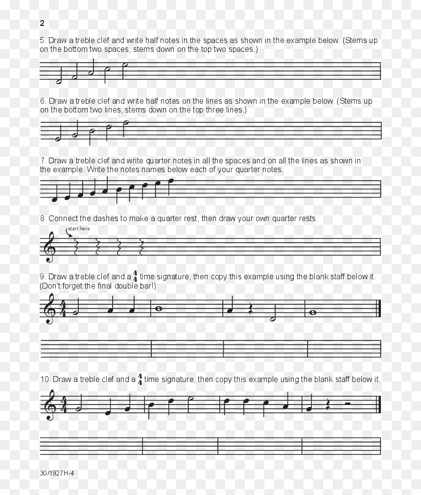 Young Musicians Guide To Composing Book 1 Stud J W - Sheet Music, HD Png Download - music lines png