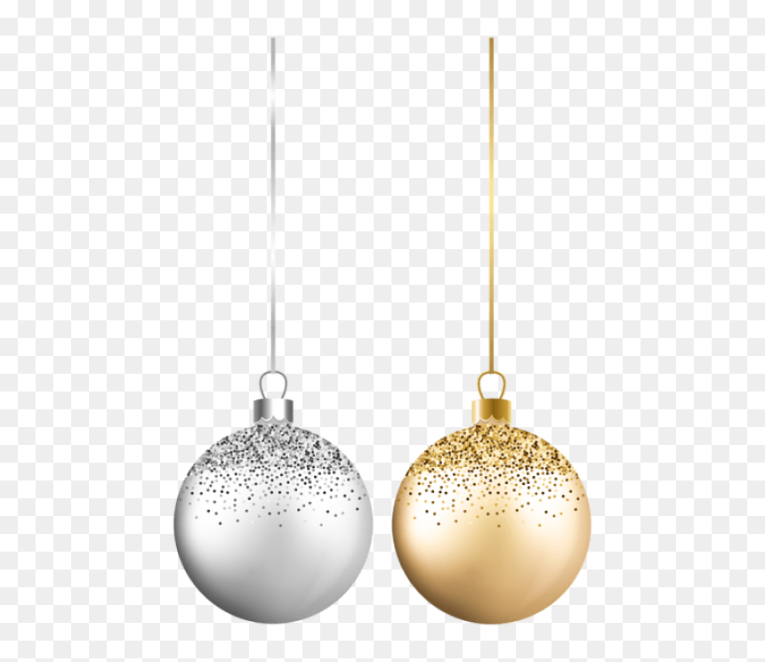 Free Png Christmas Balls Silver Gold Png Images Transparent - Christmas Ball Gold Png, Png Download - silver ball png
