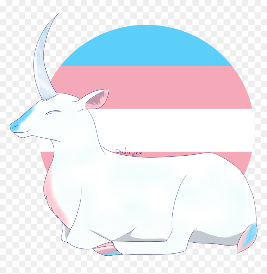 Goat, HD Png Download - trans flag png